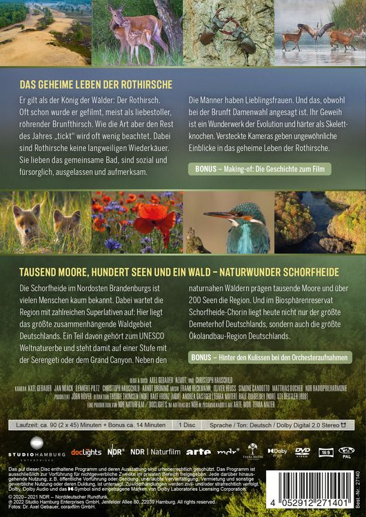 Produktbild: Deutschlands wilder Wald: Das geheime Leben der Rothirsche / Naturwunder Schorfheide
