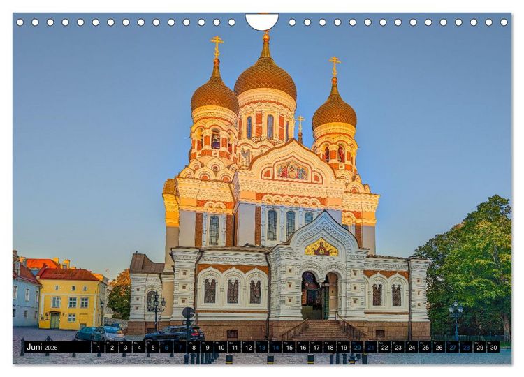 Produktbild: Nordischer Glanz &ndash; Tallinn - Riga - Vilnius (Wandkalender 2026 DIN A4 quer), CALVENDO Monatskalender