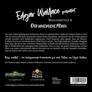 Produktbild: Edgar Wallace - Der unheimliche M&ouml;nch,1 Audio-CD