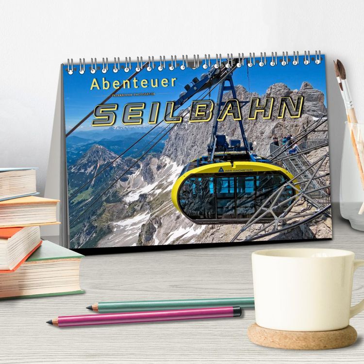 Produktbild: Abenteuer Seilbahn (Tischkalender 2026 DIN A5 quer), CALVENDO Monatskalender