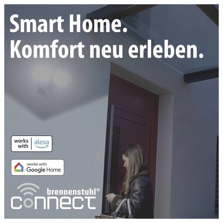 Produktbild: Brennenstuhl brennenstuhl&reg;Connect 1179060020 LED-Au&szlig;enstrahler 36W Leuchtfarben: Wei&szlig;