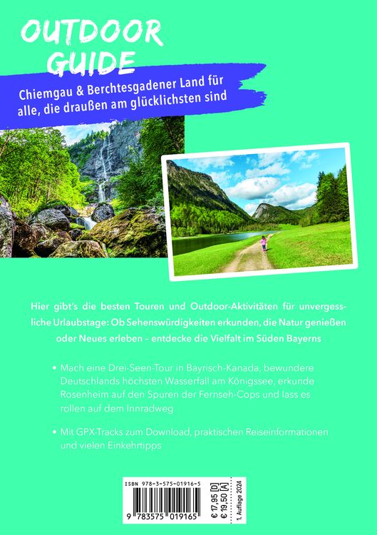 Produktbild: MARCO POLO OUTDOOR GUIDE Reisef&uuml;hrer Chiemgau & Berchtesgadener Land