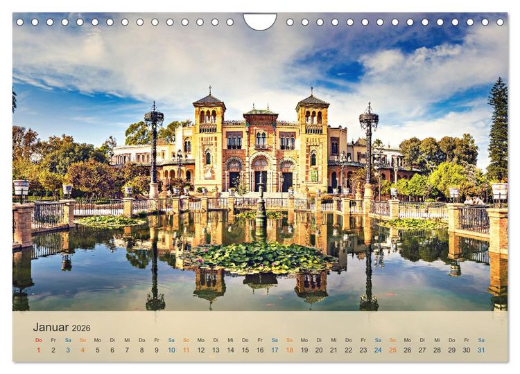 Produktbild: Sevilla - die andalusische Hauptstadt (Wandkalender 2026 DIN A4 quer), CALVENDO Monatskalender