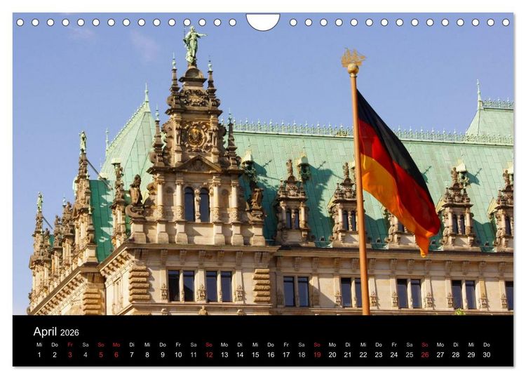 Produktbild: Hansestadt Hamburg (Wandkalender 2026 DIN A4 quer), CALVENDO Monatskalender