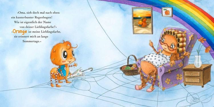 Produktbild: Die kleine Spinne Widerlich und die Regenbogenfarben (Pappbilderbuch)