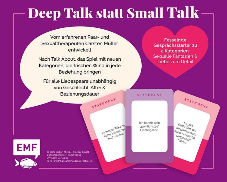 Produktbild: Kartenspiel: Talk about Sex &ndash; Das Kommunikationsspiel f&uuml;r Paare