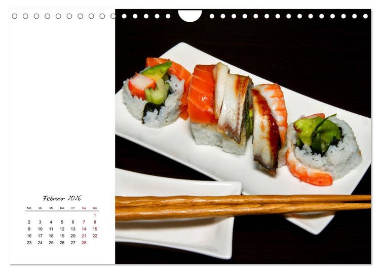 Produktbild: Sashimi und Sushi. Japans K&ouml;stlichkeiten (Wandkalender 2026 DIN A4 quer), CALVENDO Monatskalender