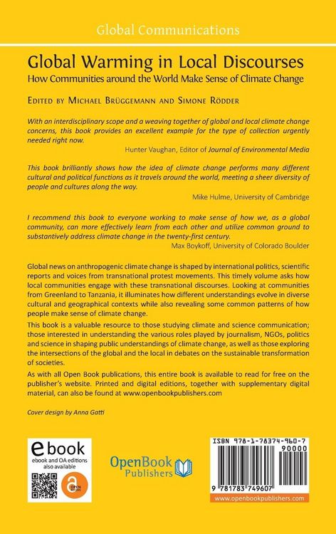 Produktbild: Global Warming in Local Discourses