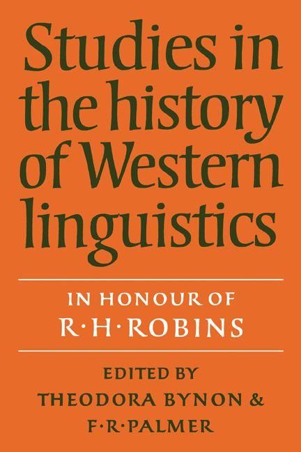 Produktbild: Studies in the History of Western Linguistics