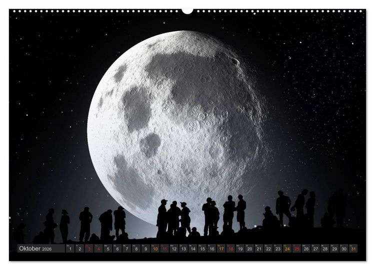 Produktbild: Sonne und Mond - faszinierend und anziehend (Wandkalender 2026 DIN A2 quer), CALVENDO Monatskalender