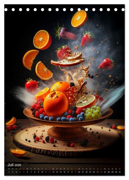 Produktbild: Desserts - S&uuml;&szlig;e K&ouml;stlichkeiten zum Dahinschmelzen (Tischkalender 2026 DIN A5 hoch), CALVENDO Monatskalender