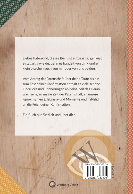Produktbild: Meinem Patenkind zur Konfirmation - Ein Erinnerungsbuch zum Ausf&uuml;llen und Verschenken