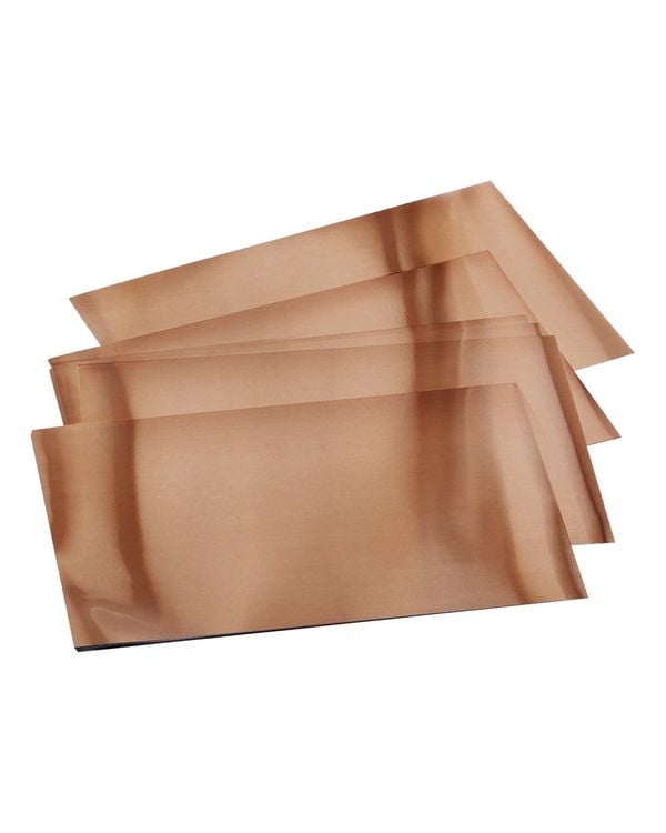 Produktbild: FOLIA Bastelartikel Pr&auml;gefolienmappe 70, 18,5x29cm, 3 Blatt, kupfer