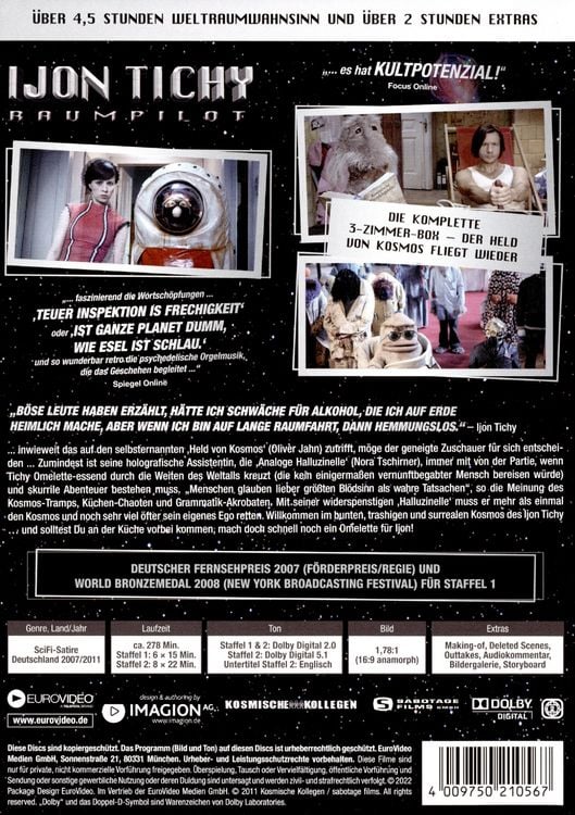 Produktbild: Ijon Tichy: Raumpilot - Gesamtbox - Staffel 1&2 [3 DVDs]