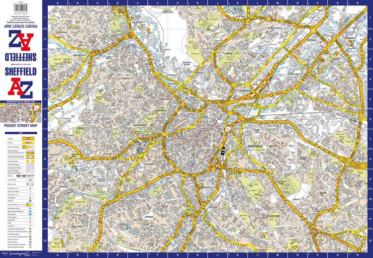 Produktbild: Sheffield A-Z Pocket Street Map