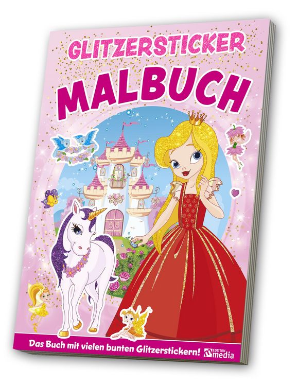 Produktbild: Glitzersticker XXL-Malbuch Kunterbunte Welt im Fr&uuml;hling