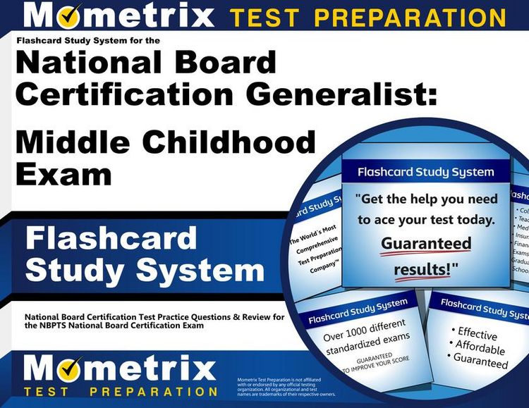 Produktbild: Flashcard Study System for the National Board Certification Generalist: Middle Childhood Exam