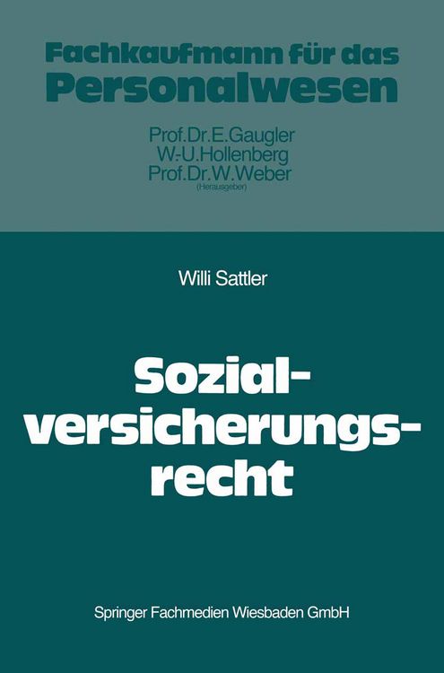 Produktbild: Das Recht der Sozialversicherung