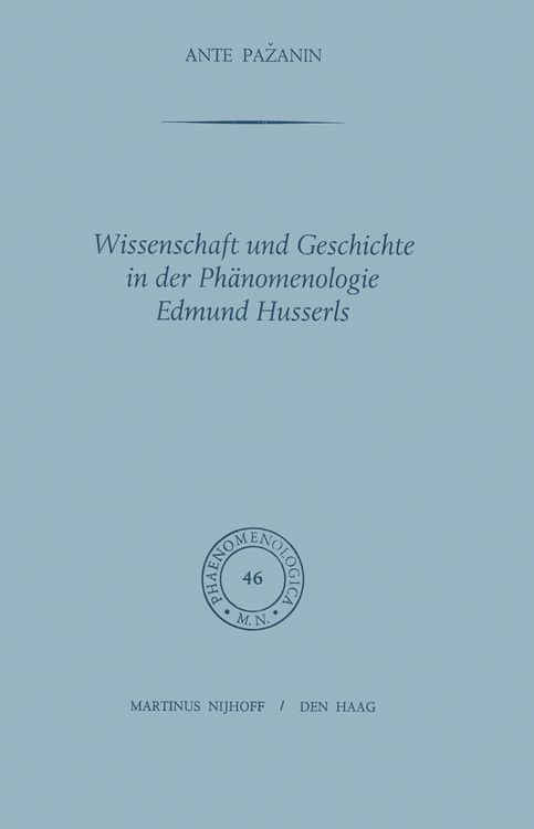 Produktbild: Wissenschaft und Geschichte in der Ph&auml;nomenologie Edmund Husserls
