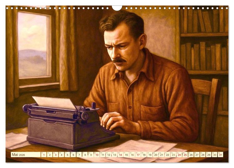 Produktbild: John Steinbeck (Wandkalender 2026 DIN A3 quer), CALVENDO Monatskalender