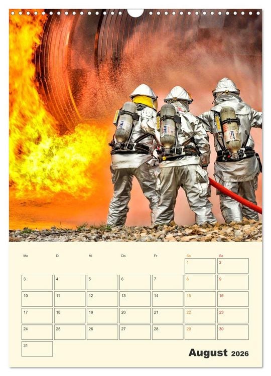Produktbild: Feuerwehr - selbstloser Dienst weltweit (Wandkalender 2026 DIN A3 hoch), CALVENDO Monatskalender