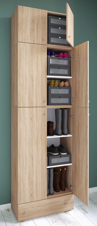 Produktbild: XXL Schuhschrank Kleiderschrank Schrank Lona 5f AS
