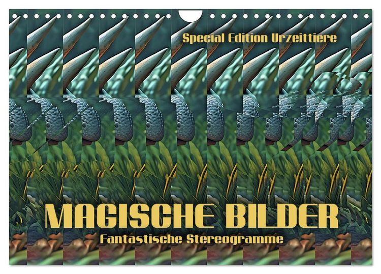 Produktbild: Magische Bilder - fantastische Stereogramme (Wandkalender 2026 DIN A4 quer), CALVENDO Monatskalender