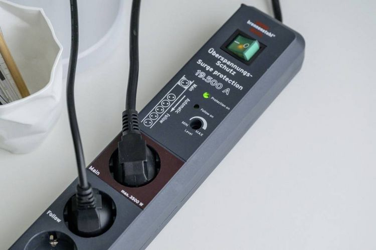 Produktbild: Brennenstuhl 1159490966 Main/Follow-Steckdosenleiste 5fach Anthrazit Schutzkontakt 1St.