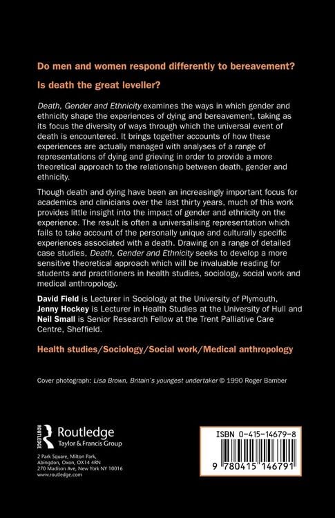 Produktbild: Death, Gender and Ethnicity