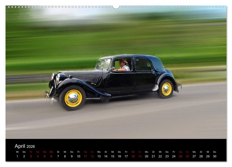 Produktbild: Citro&euml;n 11CV Traction Avant (Wandkalender 2026 DIN A2 quer), CALVENDO Monatskalender