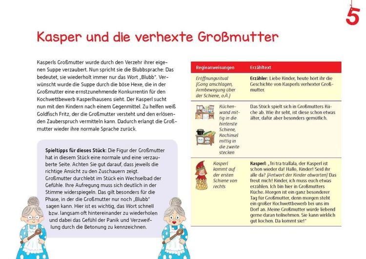 Produktbild: Kasper und die verhexte Gro&szlig;mutter. Erz&auml;hlschienen-Figurenset