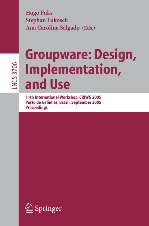 Produktbild: Groupware: Design, Implementation, and Use