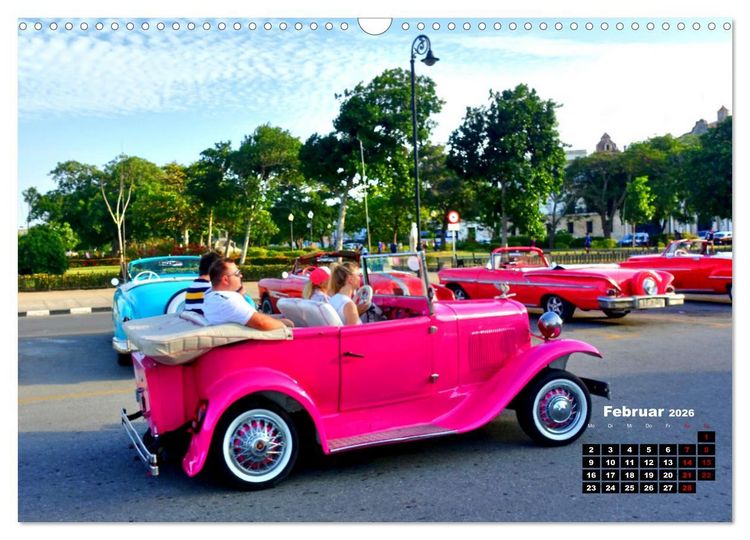 Produktbild: Pink Lady - Ford Modell A in Havanna (Wandkalender 2026 DIN A3 quer), CALVENDO Monatskalender