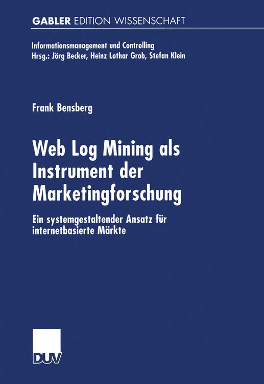 Produktbild: Web Log Mining als Instrument der Marketingforschung