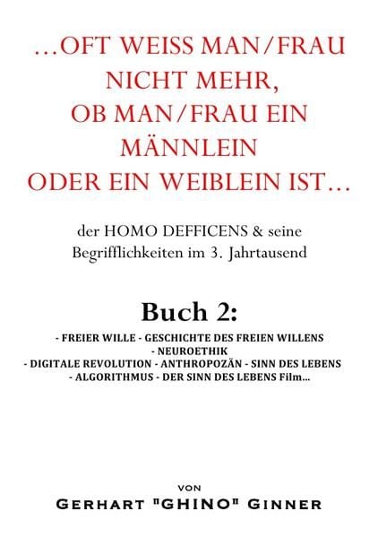 Produktbild: ...oft weiss man/frau mehr, ob man/frau ein M&auml;nnlein oder ein Weiblein ist... Bu