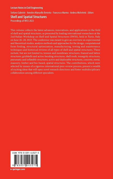 Produktbild: Shell and Spatial Structures