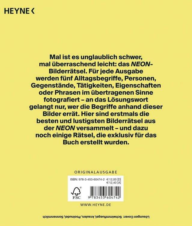 Produktbild: Das NEON-Bilderr&auml;tsel