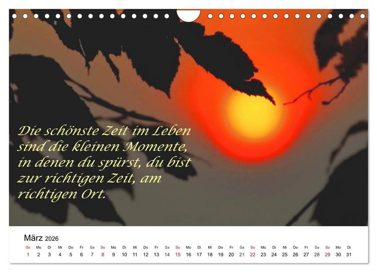 Produktbild: Lebensweisheiten 2026 (Wandkalender 2026 DIN A4 quer), CALVENDO Monatskalender