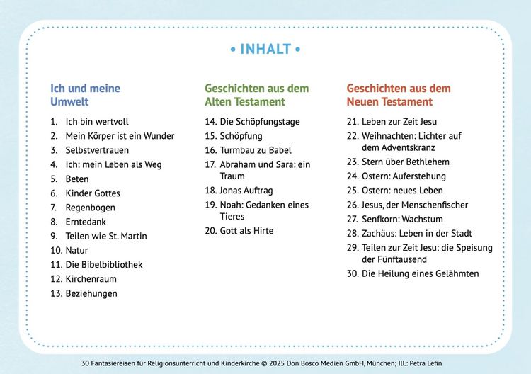 Produktbild: 30 Fantasiereisen f&uuml;r Religionsunterricht und Kinderkirche