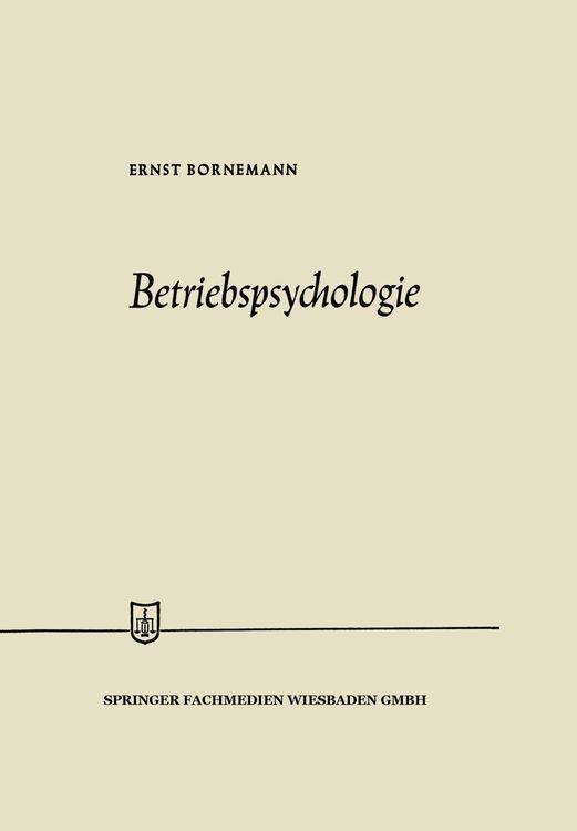 Produktbild: Betriebspsychologie