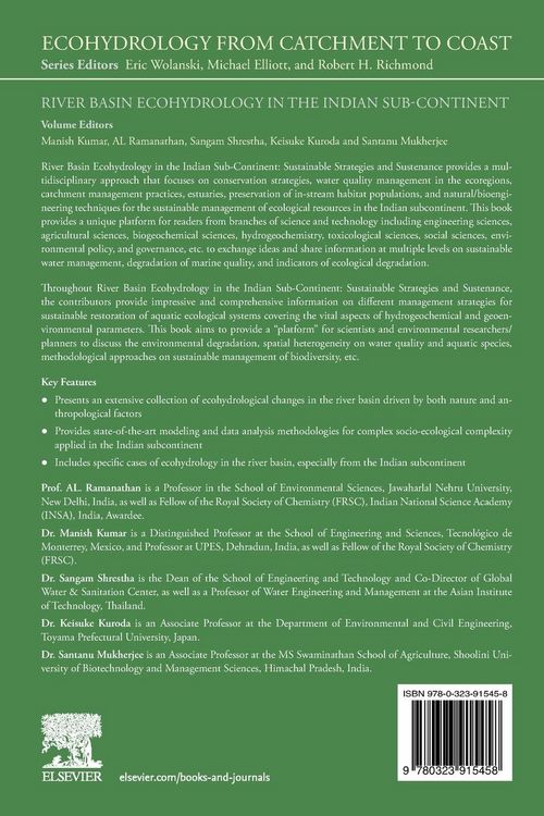 Produktbild: River Basin Ecohydrology in the Indian Sub-Continent