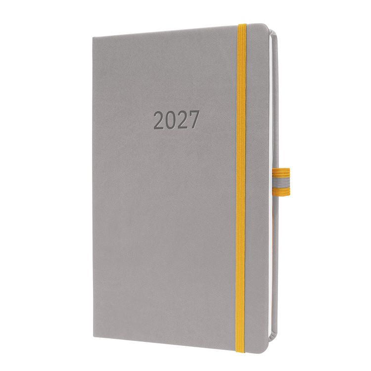 Produktbild: SIGEL L2704 Wochenkalender Linescape 2027, ca. A5, , hellgrau, gelb