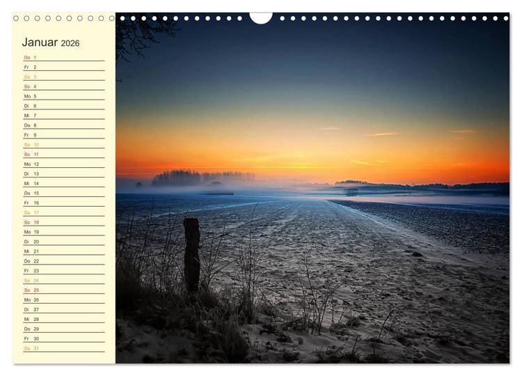 Produktbild: Friesland, verzauberte Landschaft an der Nordsee (Wandkalender 2026 DIN A3 quer), CALVENDO Monatskalender