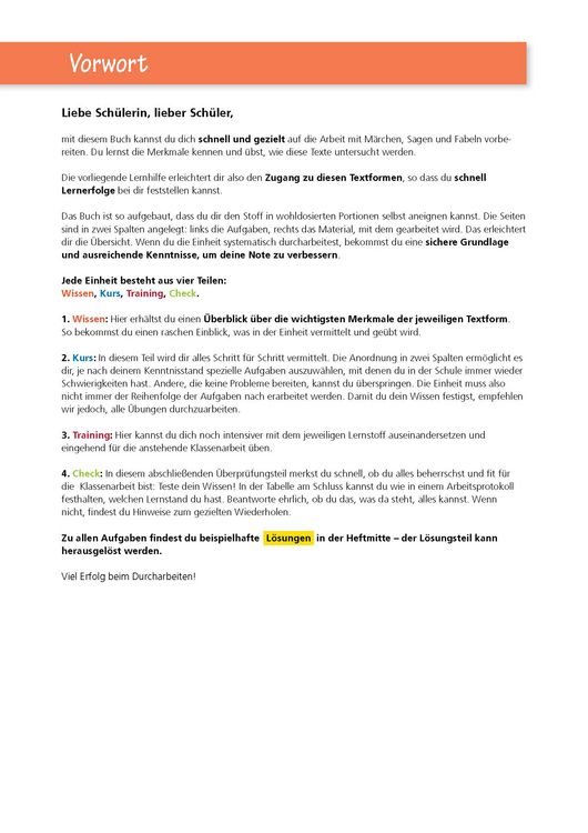Produktbild: Auf den Punkt gebracht: M&auml;rchen, Sagen und Fabeln untersuchen &ndash; Deutsch 5./6. Klasse