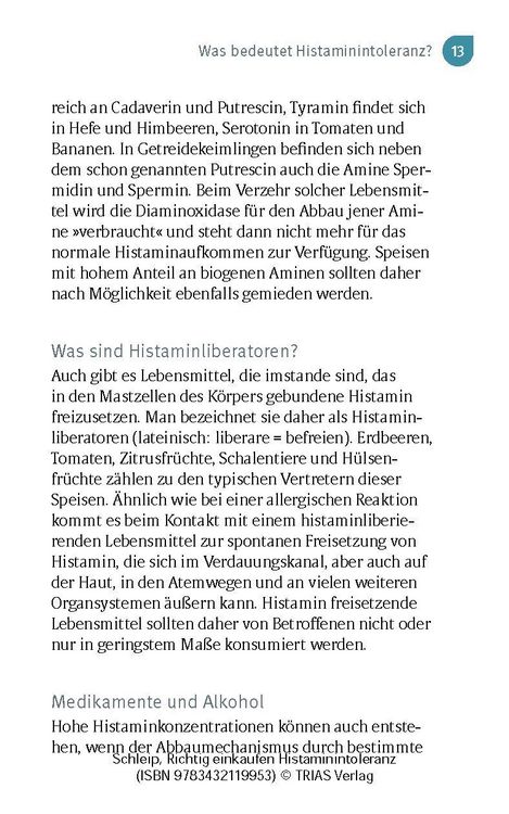 Produktbild: Richtig einkaufen Histamin-Intoleranz