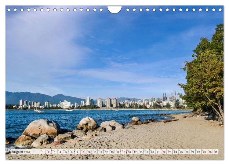 Produktbild: VANCOUVER K&uuml;stencharme und Urbanit&auml;t (Wandkalender 2026 DIN A4 quer), CALVENDO Monatskalender