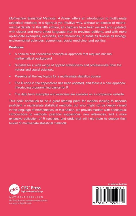 Produktbild: Multivariate Statistical Methods