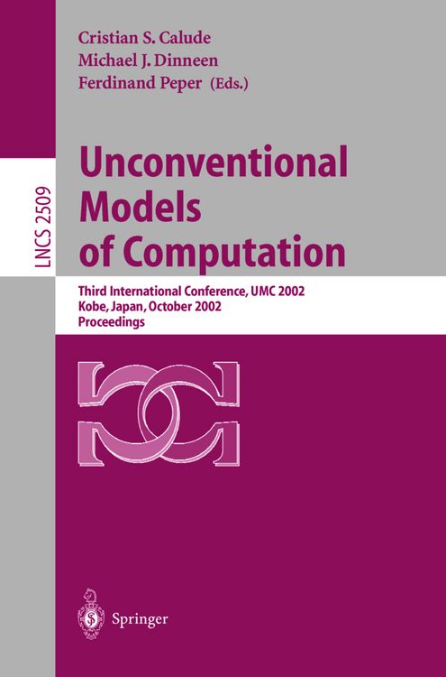 Produktbild: Unconventional Models of Computation