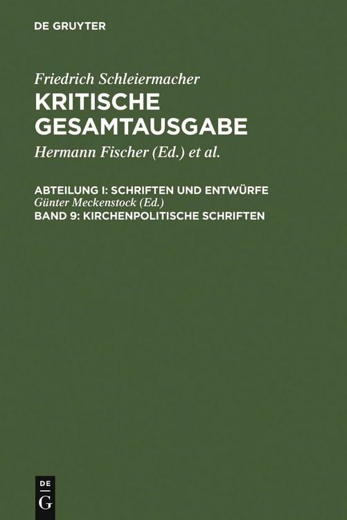Produktbild: Kirchenpolitische Schriften