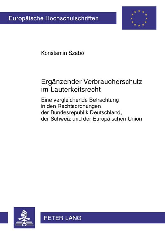Produktbild: Erg&auml;nzender Verbraucherschutz im Lauterkeitsrecht